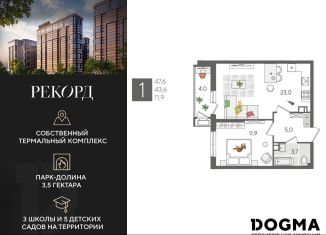 Продажа однокомнатной квартиры, 47.6 м2, Краснодарский край, Главная городская площадь