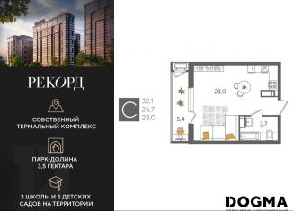 Продам квартиру студию, 32.1 м2, Краснодар, Карасунский округ