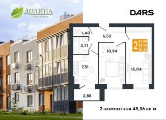 Продажа двухкомнатной квартиры, 45.4 м2, Волгоград