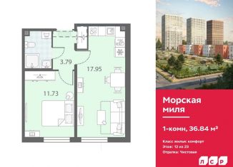 Продается однокомнатная квартира, 36.8 м2, Санкт-Петербург, Красносельский район