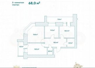 Продаю 3-комнатную квартиру, 68 м2, Амурская область