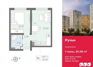 Продажа 1-комнатной квартиры, 30.6 м2, Санкт-Петербург, метро Гражданский проспект