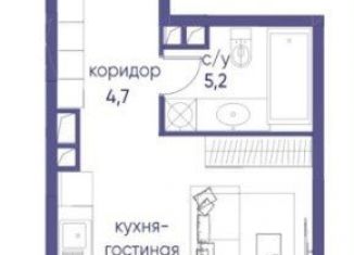 Квартира на продажу студия, 29.2 м2, Москва, метро Пионерская, 1-й квартал, к5