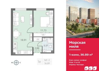 Продам 1-комнатную квартиру, 36.9 м2, Санкт-Петербург, метро Ленинский проспект