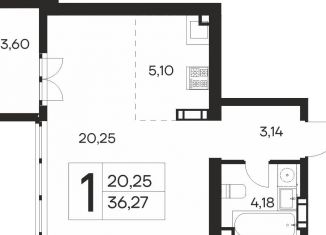 Продажа 1-комнатной квартиры, 36.3 м2, Ялта