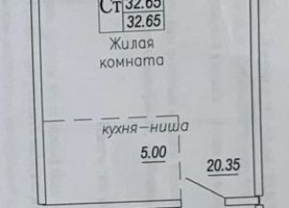 Продажа квартиры студии, 32.7 м2, Новосибирск, Плющихинская улица, 2, метро Речной вокзал
