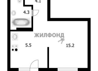 Продам 1-комнатную квартиру, 33 м2, Новосибирская область, Игарская улица, 5