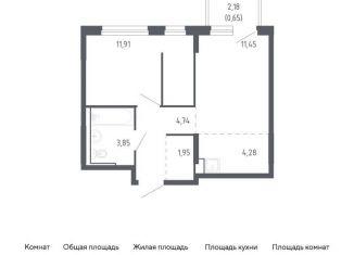 Продаю однокомнатную квартиру, 38.8 м2, Тюменская область
