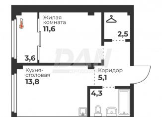 Продаю 1-ком. квартиру, 37.3 м2, Челябинск