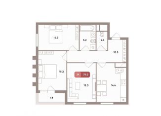 Продается 3-комнатная квартира, 79 м2, Москва, Рязанский район