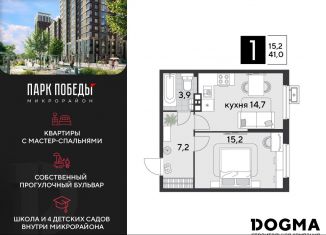 Продажа 1-комнатной квартиры, 41 м2, Краснодар