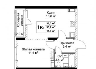 Сдается в аренду двухкомнатная квартира, 37 м2, Нижний Новгород, проспект Героев Донбасса, 1
