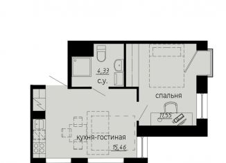 1-комнатная квартира на продажу, 31.3 м2, Санкт-Петербург, Выборгский район