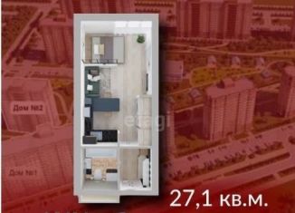 Квартира на продажу студия, 27.1 м2, Кемеровская область, микрорайон 72А, 2