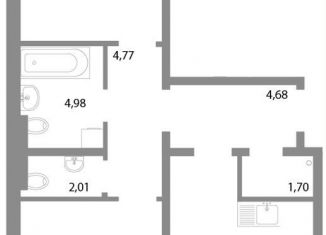 Продам 2-комнатную квартиру, 68.7 м2, Челябинск, Калининский район, улица Университетская Набережная, 113А