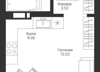 Продается квартира студия, 29.3 м2, Казань, ЖК Мой Ритм, жилой комплекс Мой Ритм, ПК9