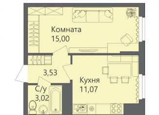 Однокомнатная квартира на продажу, 32.6 м2, Волгоград