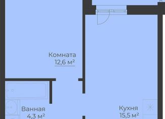 Продажа 1-комнатной квартиры, 40.7 м2, Рыбинск