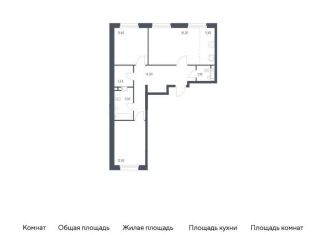 Продается 2-ком. квартира, 68.9 м2, деревня Столбово, проспект Куприна, 30к1