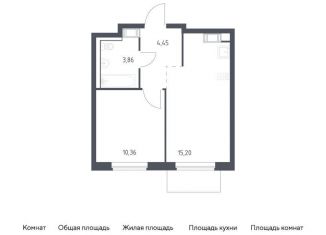 Продажа 1-ком. квартиры, 33.9 м2, Ленинградская область