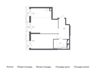 Продается однокомнатная квартира, 56.4 м2, Московская область, жилой комплекс Спутник, 19