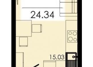 Продается 1-комнатная квартира, 24.3 м2, Крым, проспект Александра Суворова