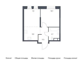Продается однокомнатная квартира, 34.9 м2, Москва, метро Братиславская