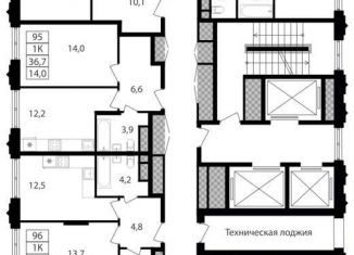 Продаю однокомнатную квартиру, 36.7 м2, Москва, Варшавское шоссе, 141, ЮАО