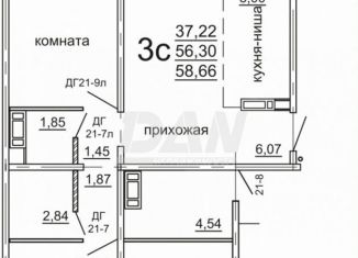 Продаю 2-комнатную квартиру, 61.1 м2, Челябинская область
