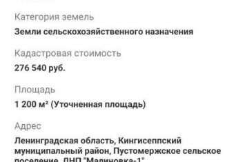 Участок на продажу, 24 сот., дачное некоммерческое партнерство Малиновка-1