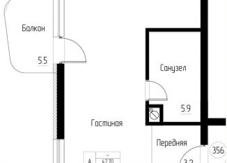 Продажа 1-комнатной квартиры, 53.2 м2, Светлогорск