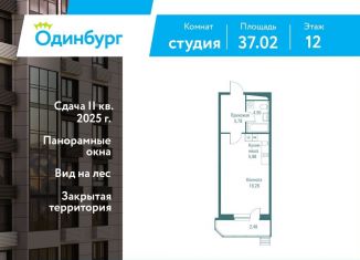 Продажа квартиры студии, 37 м2, Московская область