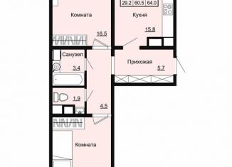 2-ком. квартира на продажу, 64 м2, Владимирская область