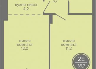 Продам 2-комнатную квартиру, 35.7 м2, Пермь, шоссе Космонавтов, 309А, Индустриальный район