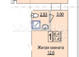 Квартира на продажу студия, 31.4 м2, Благовещенск, Заводская улица, 4