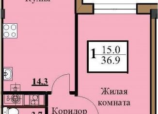 Продам 1-комнатную квартиру, 36.9 м2, Ессентуки, Звёздная улица