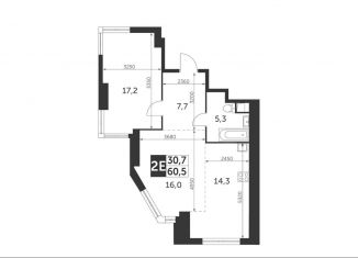 Продаю 2-комнатную квартиру, 60.5 м2, Москва, ЖК Архитектор, улица Академика Волгина, 2с3