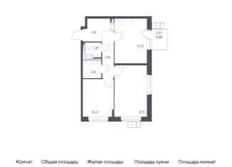 Продам двухкомнатную квартиру, 54.3 м2, Москва
