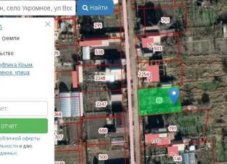 Продам земельный участок, 10 сот., село Укромное, Восточная улица, 40