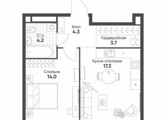 Продаю однокомнатную квартиру, 43.5 м2, Москва, метро Рижская, Октябрьская улица, 103