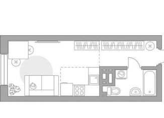 Продам квартиру студию, 27.3 м2, Республика Башкортостан, улица Менделеева, 158Г