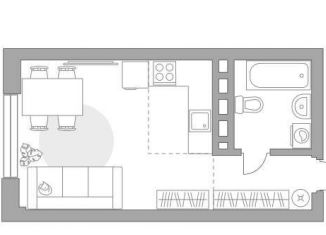 Продам квартиру студию, 28.8 м2, Республика Башкортостан, улица Менделеева, 158Г