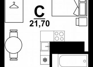 Продается квартира студия, 23.5 м2, Нижний Новгород, Коломенская улица, 8к4, Автозаводский район