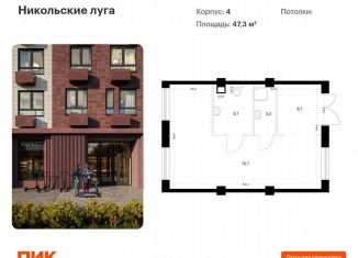 Продается помещение свободного назначения, 47.3 м2, Москва, жилой комплекс Никольские Луга, 4, ЮЗАО