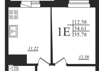 Продается 1-ком. квартира, 35.8 м2, Казань, ЖК Мечта, жилой комплекс Мечта, с2