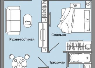 Продам 1-комнатную квартиру, 36 м2, село Первомайский, ЖК Знак, улица Архитектора Сергея Макарова, 6/2