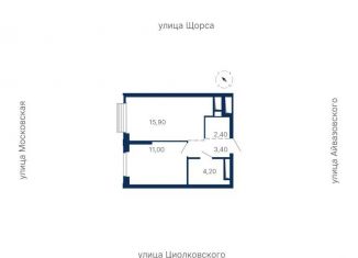 Продается 1-комнатная квартира, 37 м2, Екатеринбург, ЖК Парк Столиц