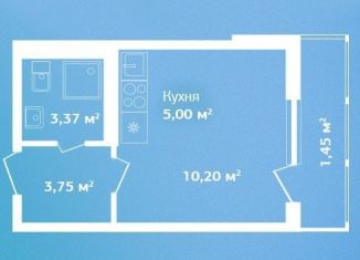 Продажа квартиры студии, 23.8 м2, Кировск, Новая улица, 29, ЖК Кировский Посад