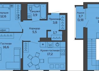 Продам 2-комнатную квартиру, 80.5 м2, Екатеринбург, улица 8 Марта, 204, ЖК Botanika Green House