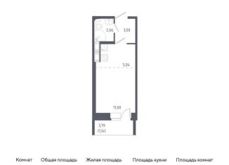 Продается квартира студия, 22.8 м2, Колпино, жилой комплекс Новое Колпино, к38